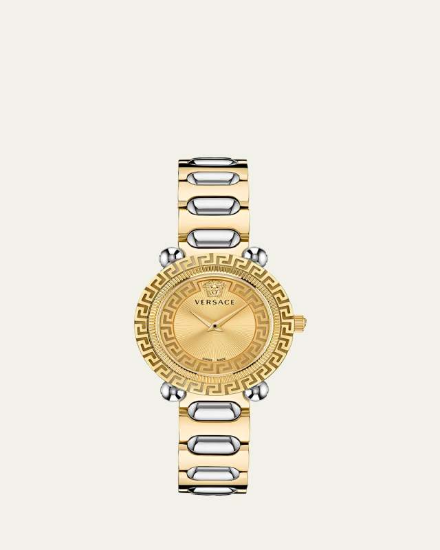 35mm Greca Twist Watch with Bracelet Strap, Two-Tone